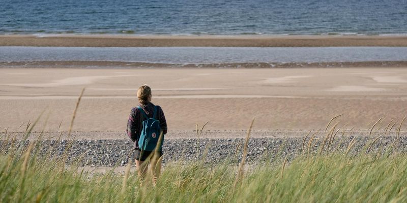 Wide view of a tranquil outdoor space suitable for exercise.